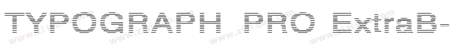 TYPOGRAPH PRO ExtraB字体转换